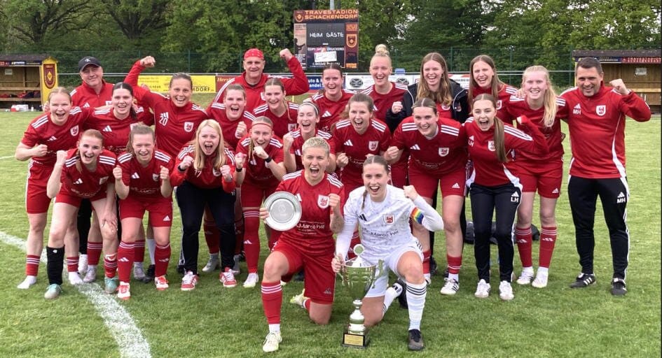 Frauen-Kreispokalsieger 2025/26: SV Wahlstedt, 4:1 gegen FSG Kaki-StuSie am 14.05.2026 in Schackendorf